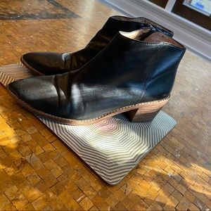 Madewell Black Leather Boots 7.5